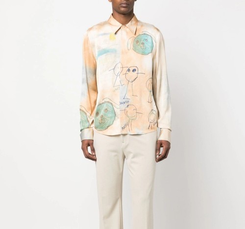 Camicia seta off white - off,