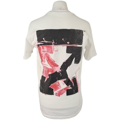 Shirt off white media uomo - t-shirt,